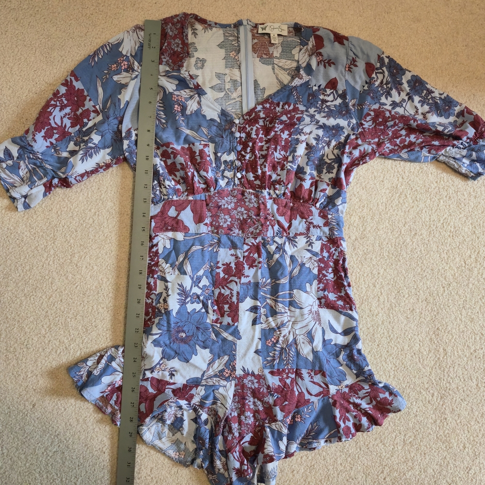 Jessica Simpson Flounce Hem Romper